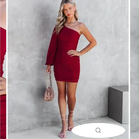 VICI One Shoulder Wedding Guest Dress